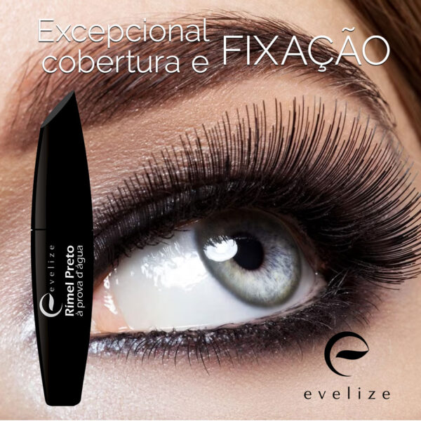 Rímel Preto à Prova D´Água Evelize