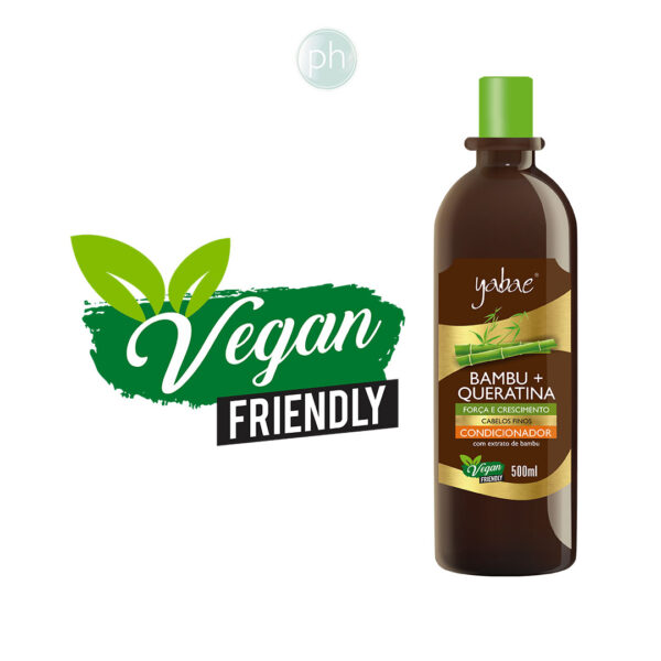 Kit Shampoo + Condicionador Vegano Bambu e Queratina 500ml - Yabae - Image 4